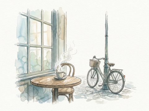 Watercolor style example from the Studio storyboard picker